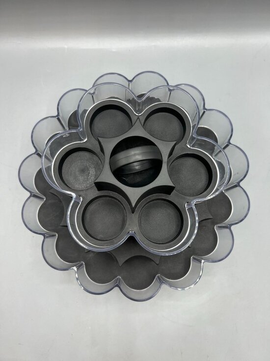 Pampered Chef Other - Pampered Chef Spice Turn About Rack Spinning Rotating RETIRED 1632 Black 2 Tier